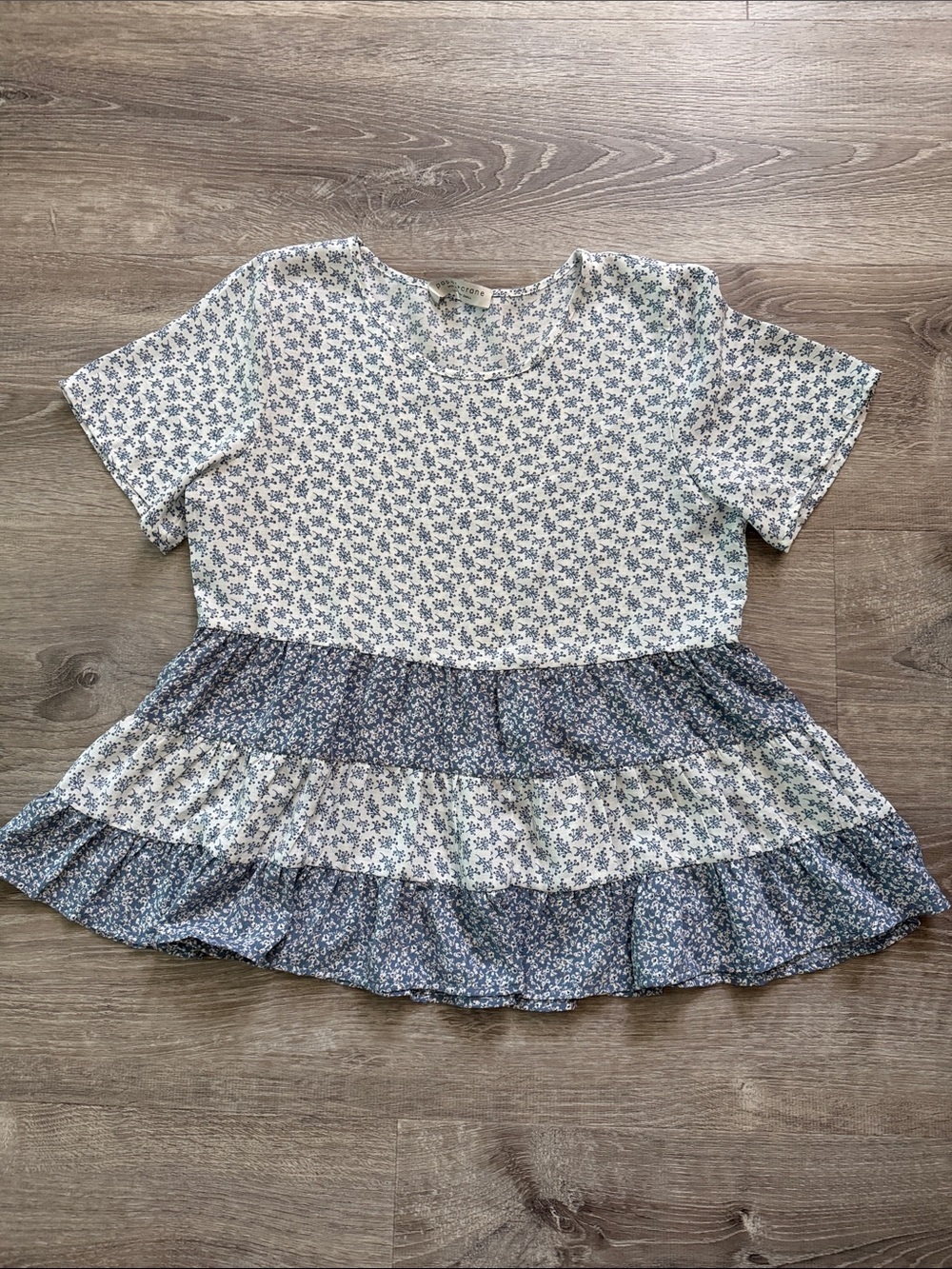 Paper crane peplum top